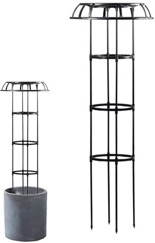 Outdoor Trellis, Raspberry Trellis, Umbrella Shaped Bush Trellis | Vine Supports Plant Tower, Freestanding Plant Cage for Climbing and Flower