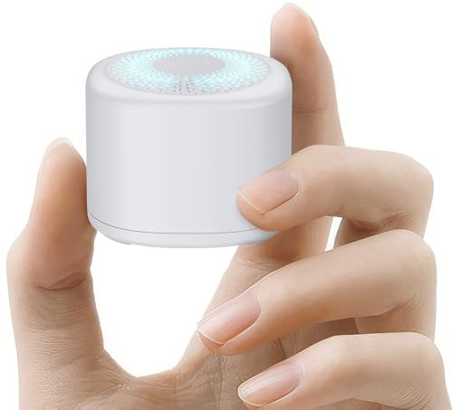 FUNYKICH Portable White Noise Machine with Colorful Light, Pocket Mini Sound Machine for Baby Adults Kids with 10 Sounds, Sleep Timer, Memory Function, USB Rechargeable for Travel, Home and Office