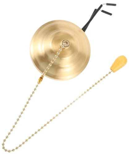 Uonlytech Zugschalter Zugkette Leuchte Deckenleuchten Der Schalter Deckenlampe Schalterteil Für Lampenkette Schalter Für Licht Lampenschalter Ersatz Praktische Zugkette Goldenes