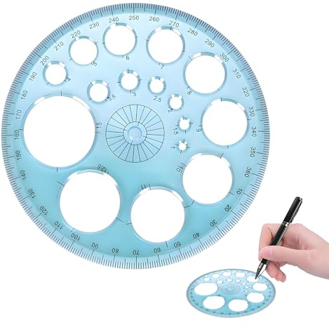 Kreisschablone,Kreisschablone Technisches Zeichnen,Lochschablone,Parabelschablone Mathe,Multifunktionales Quilling Schablone,Messschablonen Lineale,Kreisschablone Zum Zeichnen Kreis Schablone Vorlage
