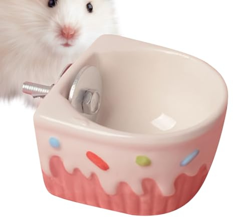Ciotola per canile per animali domestici, per animali domestici, con acqua e cibo per gabbia, ciotola di alimentazione per gabbia di ricci per - ciotole di alimentazione per piccoli animali per