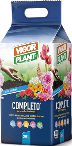Terriccio Completo 25L | Substrato Nutritivo per Piante, Fiori e Orto | Pronto all’Uso | Alta Qualità | Ideale per Vaso e Giardino