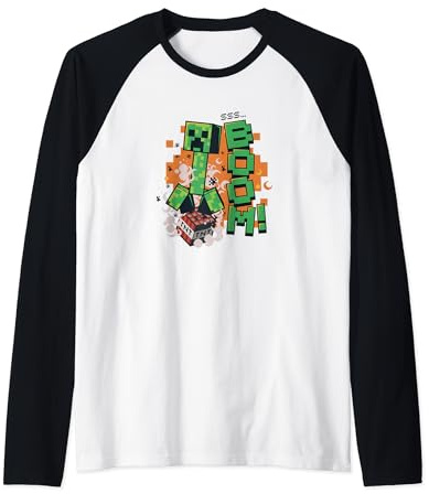 Minecraft Creeper On TNT SSS... BOOM! Manche Raglan