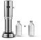 Aarke Carbonator Pro, Wassersprudler mit Glasflasche, Edelstahl Finish & Glasflasche für Wassersprudler Carbonator Pro, Spülmaschinenfeste, mit Details in Edelstahl