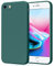 Wanme Hülle für iPhone SE 3/2 (Modell 2022/2020), iPhone 8/7, Ultradünne Weiche Flüssigsilikon Schutzhülle, Vollständige Handyhülle (Dunkelgrün)