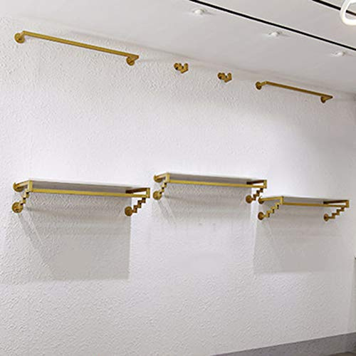 OUdini Perchero, Perchero de Pared para Ropa, Soporte de Exhibición para Ropa, Perchas Comerciales de Metal, Perchero para Lavandería, para Tiendas Minoristas de Ropa/a/Set 3.6M