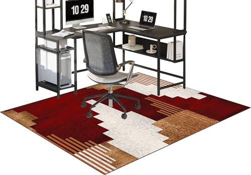 Tappetino antiscivolo per sedia da ufficio, per moquette e pavimenti in legno duro, per ufficio, giochi e sedie a rotelle, 140 x 180 cm