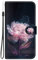 BLOTECH Purple Flowers Phone Case for Sony XPERIA 1 V 2023 Glossy PU Leather Walletcase Bling FlipCase 3 Card Slot Cover Fits Well for Adults Kids Elder Work School Travel Phone Bags Pocket