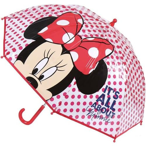 Ombrello Disney per bambini con Frozen, Topolino, Minnie e Stitch – ombrello per bambini resistente al vento e all'acqua con design colorato e impugnatura ergonomica
