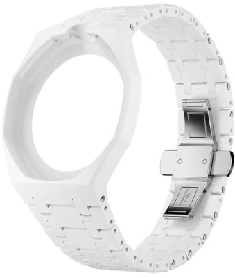 lidianhuan Générique Biomatériau Céramique Mod Kit Bracelet for Swatch Royal POP Montre De Poche(White)