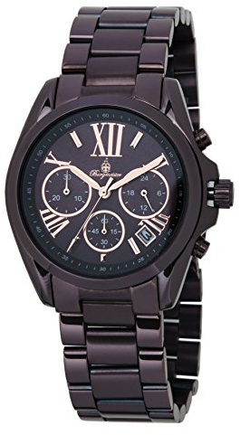 Burgmeister Damen Analog Quarz Uhr mit Edelstahl beschichtet Armband BM337-095