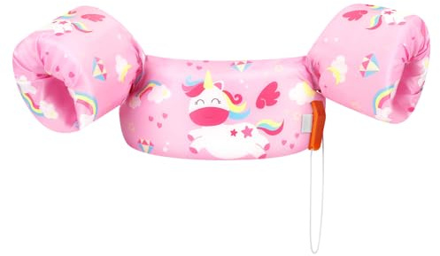 HeySplash Kinder Schwimmflügel, Schwimm Weste für 2-6 Jahre Kinder Schwimmreifen Sicher Kein Aufblasen Schwimmgürtel mit Sicherheitsverschluss von 20–50 Pfund Schwimmtrainer