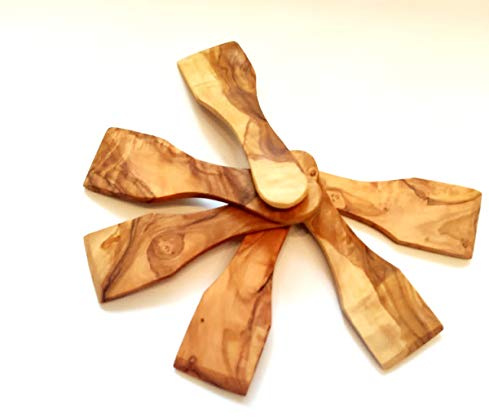 Handgefertigt Olive Wood Raclette Scraper Pack of 6 Approx. 10.5 cm
