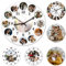 ＨＡＯＡＮＧＺＨＥ Personalisierte Foto Wanduhr, Personalisierte Foto Hängende Zeituhr mit Foto Text, Fügen Sie Ihr Bild/Foto/Logo/Jedes Design Hinzu, für Wohnzimmer, Schlafzimmer, Zuhause, Büro, Schuldekor