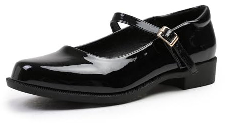 Women Girls Platform Mary Jane Pump Shoe Ladies Kids Comfort Formal Office School Smart Ankle Strap Round Toe Wide Fit Shoes