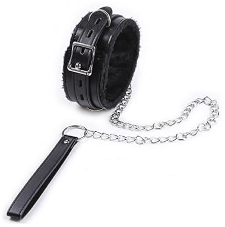 WOL VEE Collier en cuir pour femme, 4 couleurs, taille réglable B128 (Noir)