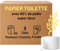Tissue Expert Toilettenpapier, 3-lagig, 60 Rollen á 150 Blatt, mit 60% Stroh-Anteil, Klopapier kratzt nicht, superweich, plastikfrei verpackt
