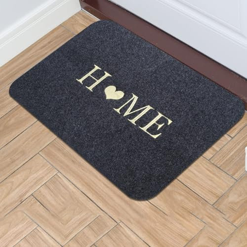 Xujinsongg 2 Piezas Alfombrillas para Puertas de Interior y Exterior, Alfombra Interior de Bienvenida, Felpudo Entrada Casa, Alfombra Antideslizante Lavable - 40x60 cm