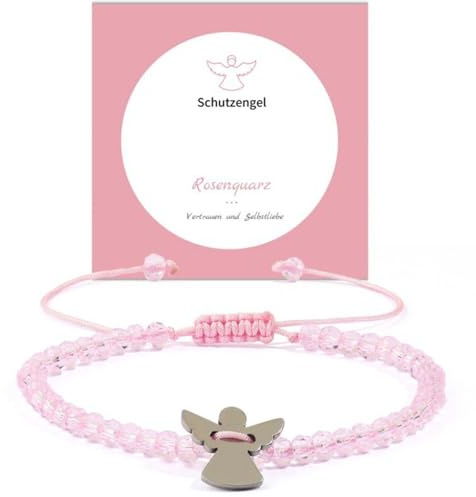 XFSRG Bracelet Ange Gardien en Cristal Cadeau Communion Fille