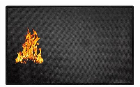 Hqunjikp Tapete Resistente al Fuego, Base Protectora de Campamento, tapetes para fogatas para Debajo de la, para Barbacoa, Cocina, fogata, terraza, Patio, Suelo, jardín, Tienda de campaña, Cocina