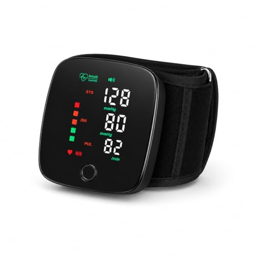 TEMPO DI SALDI Misuratore Pressione da Polso 10 x 8,5 x 8 cm, circa 180 g, ABS Nero - Sfigmomanometro Digitale USB-C per Casa, Ufficio e Viaggio