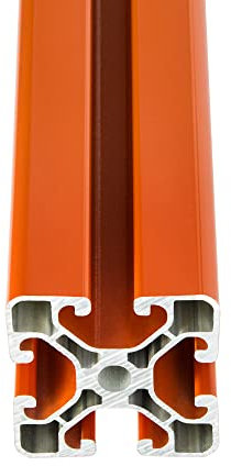 SCHMIDT systemprofile 1700mm Aluminium-Profil 40x40mm Nut 8 Strebenprofil Orange 4040 Alu Konstruktionsprofil