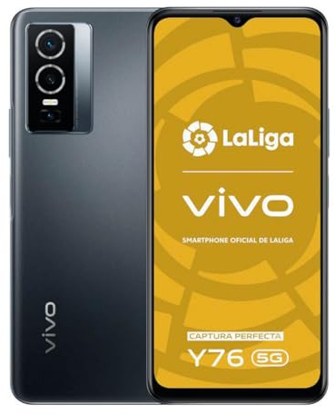 vivo Y76 Smartphone 5G, Teléfono móvil Libres, 8 GB + 256 GB, Batería de 4100 mAh, Android 11, Cámara Principal de 50 MP, Carga rápida de 44 W, Dual SIM