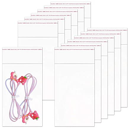 Cello 3x5 100pcs Clear Self Adhesive Bags - Food Contact Safe 50µm Self-Sealing OPP Poly Cellophane Bags for Jewelry, Earrings, Candies, Bakery, Candle, Soap, Cookie (15 Sizes for Choosing)