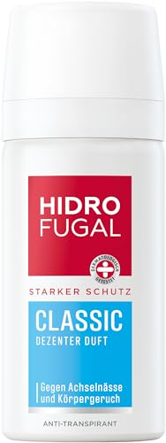 Hidrofugal CLASSIC Spray Mini, starker Antitranspirant Schutz mit dezentem Duft in praktischer Reisegröße, Deo Spray ohne Ethylalkohol für zuverlässigen Schutz (35 ml)