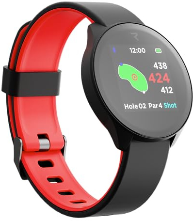 Watch2 Golf GPS Watch Touchscreen 42.000+ corsi, posizionamento pin, distanza di pericolo FCB, tracciatore di tiro, tracciatore punteggio, Green View, impermeabile IPX7, batteria lunga, ricarica e