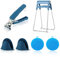 6Pcs Anti Scald Bowl Holder Clip Set Hot Bowl Clip with Silicone Oven Gloves and Silicone Dish Scrubber Hot Plates Gripper Tool for Kitchen Cooking Air Fryer Oven Microwave