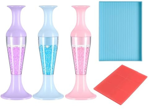 Diamond-Painting Stift Zum Befüllen, 3 Stück Diamant Painting Zubehör Stift Diamant Kunst Stift Edelstein Malwerkzeuge Für Maniküre, Diamantmalerei