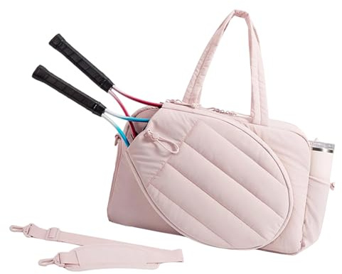 Greabuy Unisex Tennis Carryall Väska Vattentålig Nylon Axel Design med flera fickor för Racketbollar Gym Essential Unisex Tennis