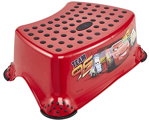 keeeper Cars Tritthocker, Ab ca. 3 bis ca. 14 Jahre, Anti-Rutsch-Funktion, Tomek, Kirsch-Rot