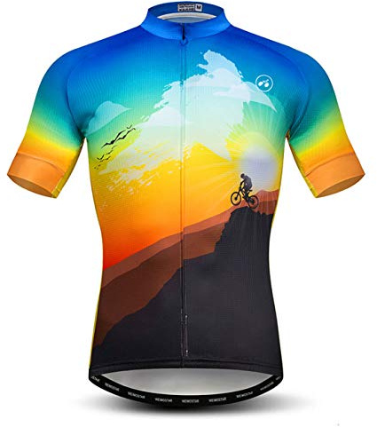 Cykeltröja för män mountainbike jersey toppar sommar cykelskjorta andningsbar cykelkläder pro cykelkläder