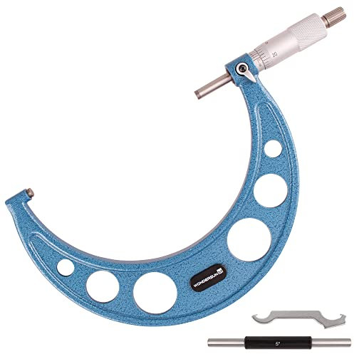 WONDERSUNM Outside Micrometer 5-6 Measuring Range Professional Premium Precision Machinist Tool 0.0001 Graduation