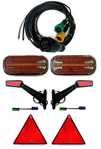 MelTruck® Anhängerbeleuchtung SET LED Rückleuchten Begrenzungsleuchten 7m 13 PIN Anhänger