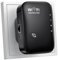 WLAN Verstärker, 300Mbit/s 2.4GHz WiFi Verstärker, WiFi Extender Booster, WLAN Repeater mit Repeater/AP Modus und WPS-Funktion Internet Verstärker, Kompatibel zu Allen WLAN Geräten (Schwarz)
