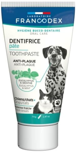 Francodex - Dentifrice Pâte pour Chiens et Chats Tube de 70g