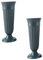 WEKADRIN 1 Jeu Vases Funéraires Plastique Lot de Conteneurs pour Arrangement Floral Décorations Extérieures pour Cimetière Jardin 2 Pièces