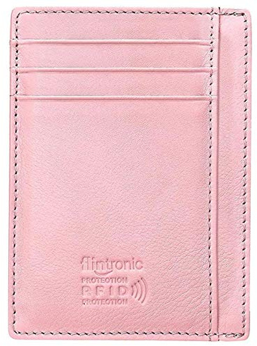 flintronic Portia Carte di Credito e Tasche Pelle, RFID/NFC Blocco Portafoglo