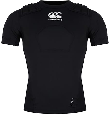 Canterbury Unisex CCC Rugby Schutzweste, Schwarz/Weiß/Silber, M UK