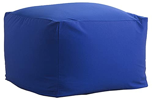 LDIW Sittsäck överdrag utan fyllmedel, Lazy Soffstolsöverdrag Sittsäcköverdrag Ersättningsöverdrag för vuxna barn,Blue,55x55x38cm