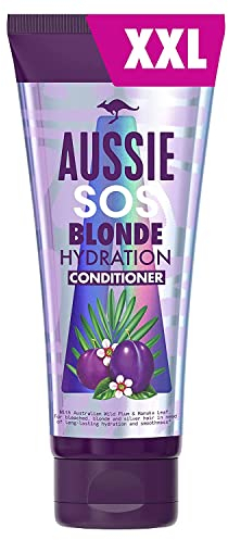 Aussie Blonde Acondicionador Pelo - Acondicionador Morado para Pelo Rubio, Con mechas o Decolorado - 340 ml