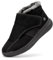 FitVille warme Hausschuhe Damen Winter extra weit Stiefel für breit Füße Schwarz 38 EU X-Weit