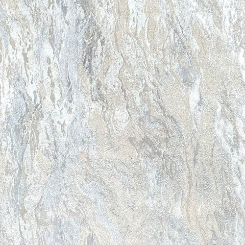 Arthouse Luxe Texture Soft Silver Wallpaper 299101 - Vinyl Texture Plain Stone