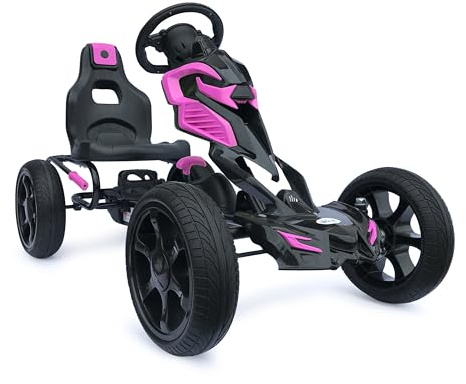 Generisch Pédale de Kart pour Enfant de 5 à 12 Ans, avec Pédale, Pneus Shaum Eva Wheels