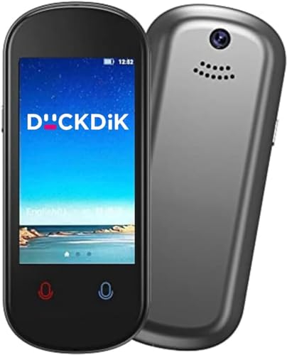 DuckDik Neu 2025 Sprachübersetzer Sofort-Sprachübersetzer Gleichzeitiger Übersetzer kein WLAN erforderlich Übersetzung ohne Verbindung in 18 Sprachen (Deutsch offline) 142 online (Arizona)