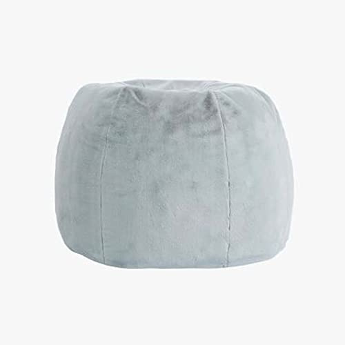 Grande fodera per poltrona a sacco grigio chiaro, elegante, per decorare la camera da letto, comodo lettino senza imbottitura, perfetto per rilassarsi e spazi accoglienti