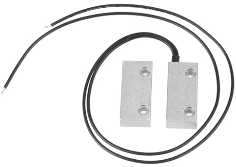 ZDETGU Magnetisk Reedbrytarlarm, Smart Dörrfönstersensor för Säkerhetsenhetsövervakning Av Metallhus, Normalt Sluten Separationsnoggrannhet Pålitlig, Kommersiella Applikationer och